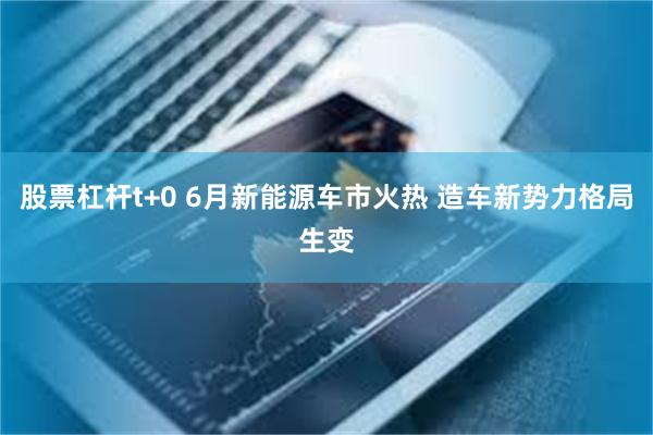 股票杠杆t+0 6月新能源车市火热 造车新势力格局生变