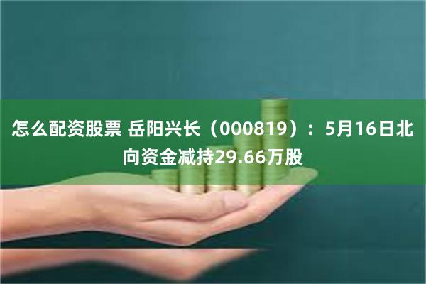 怎么配资股票 岳阳兴长（000819）：5月16日北向资金减持29.66万股