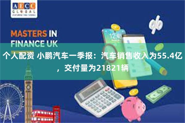 个人配资 小鹏汽车一季报：汽车销售收入为55.4亿，交付量为21821辆