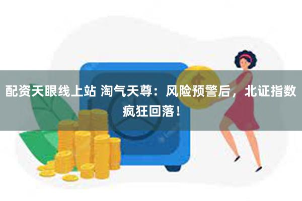 配资天眼线上站 淘气天尊：风险预警后，北证指数疯狂回落！